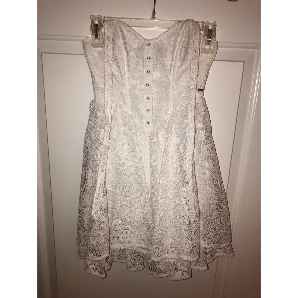 Guess • White Crochet Corset Dress